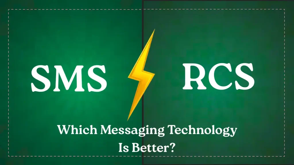 comparing SMS and RCS messaging technologies on smartphones