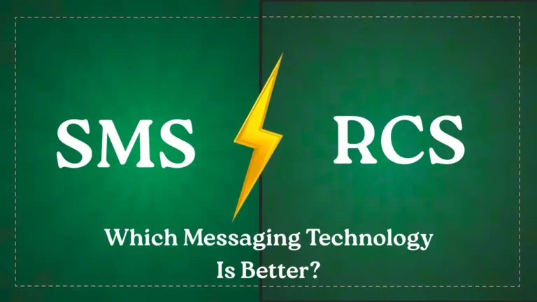 comparing SMS and RCS messaging technologies on smartphones