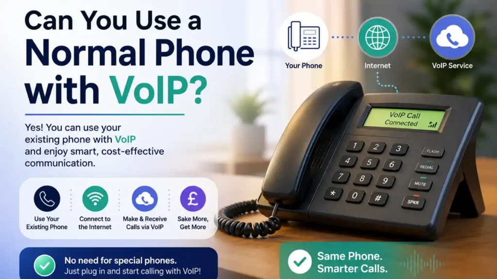 Can you use a Normal Phone with VoIP
